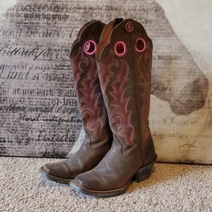 Tony Lama Buckaroo Tall Western Boots size 6.5 B